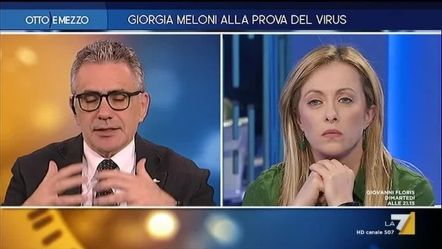 Giorgia Meloni alla prova del virus - Otto e Mezzo - Puntata del 25/02/2020