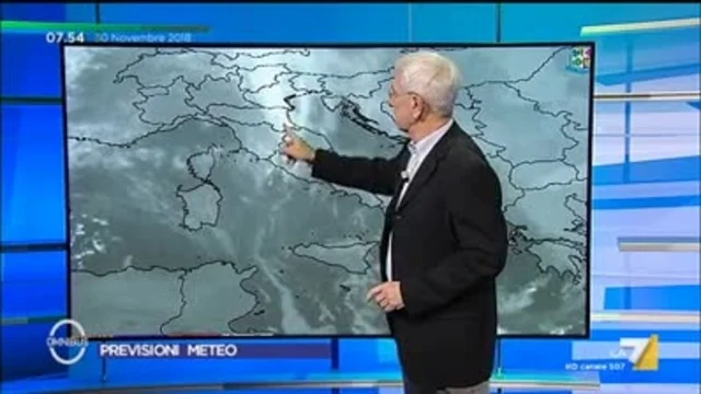 Il meteo del 30 novembre