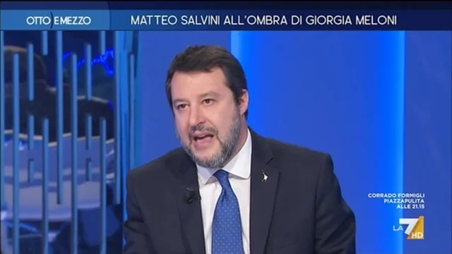 Matteo Salvini all'ombra di Giorgia Meloni - Otto e Mezzo - Puntata del 26/1/2023