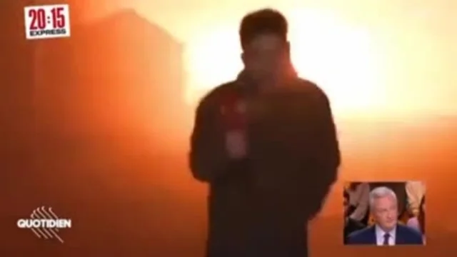 Ucraina, missile esplode vicino al giornalista francese in diretta tv. Le drammatiche immagini