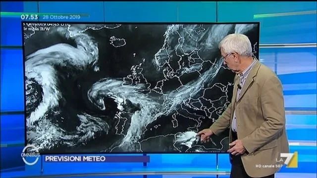 Il meteo del 28/10/2019
