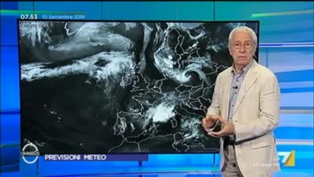 Il meteo di martedì 10/09/2019