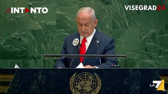 Netanyahu all’ONU nega la fame a Gaza: “Se manca cibo è colpa di Hamas”