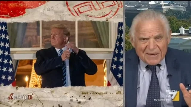 Trump toglie la mascherina, la risposta di Giovanni Floris a Edward Luttwak: "Io non ho capito niente..."