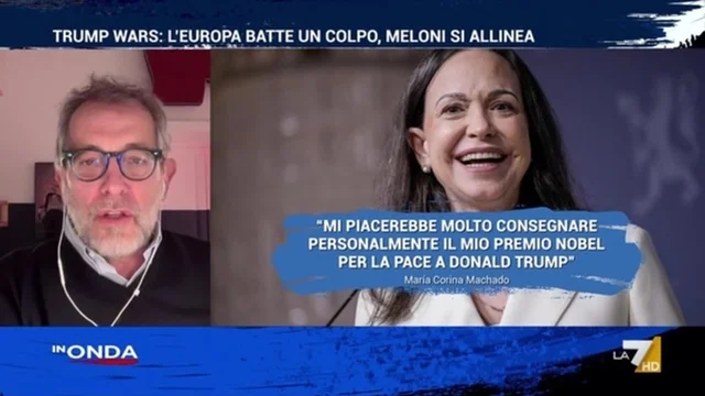 Venezuela, Formigli sulla Machado: "Inizio a dubitare della lucidità di chi assegna i Nobel per la Pace"