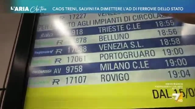 Disastro treni, Salvini fa pagare l'Ad delle Ferrovie