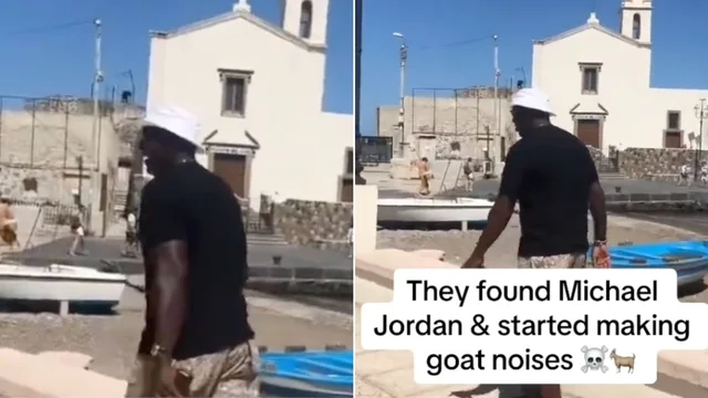 Micheal Jordan in Italia inseguito da alcuni ragazzi che fanno uno strano verso: ecco il perché