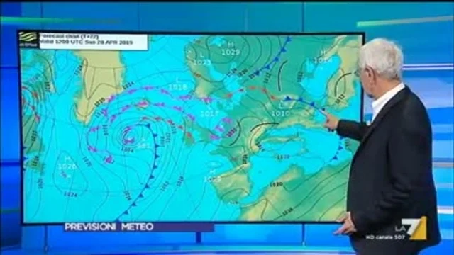 Le previsioni del tempo del 28 aprile
