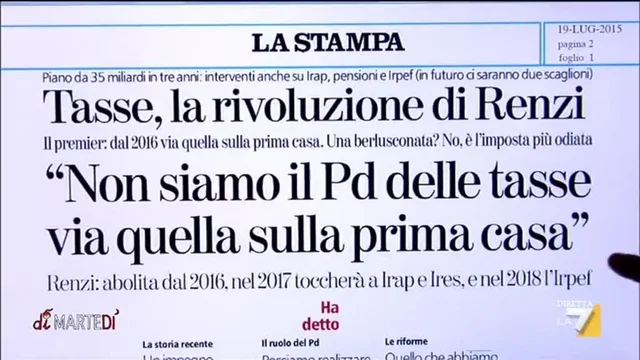 Dal 2016 via le tasse dalla prima casa