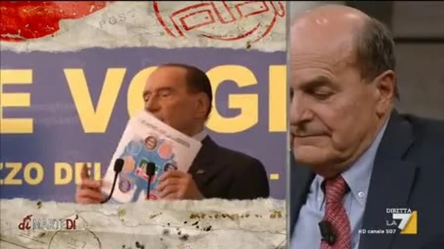 Pier Luigi Bersani su Berlusconi: 'Un po' l'avevo smacchiato ma c'è chi le ha rimesse le macchie'