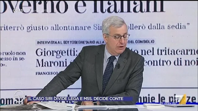 Il caso Siri divide Lega e M5S