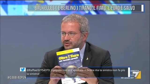 Borghi (Lega): 'L'euro è come una trottola, sappiamo che alla fine crollerà'