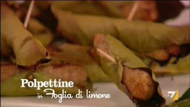 Foglia di Limone farcita di Polpettine