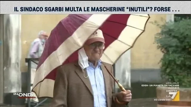 Sutri, il Sindaco Sgarbi multa le mascherine "inutili"? Forse...