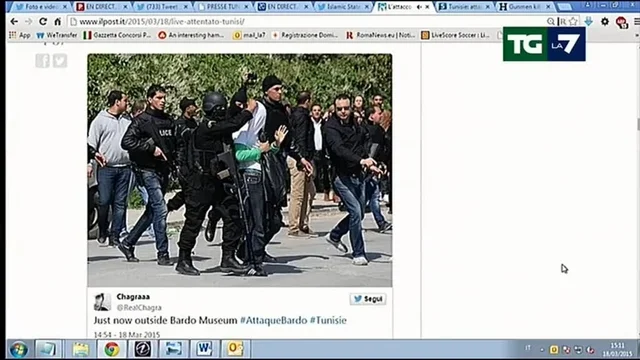 Tunisia: Attacco al Museo - 1 terrorista arrestato, 2 uccisi