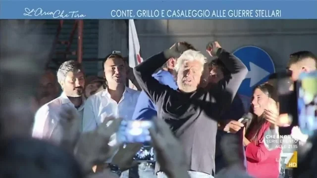 Conte, Grillo e Casaleggio alle guerre stellari