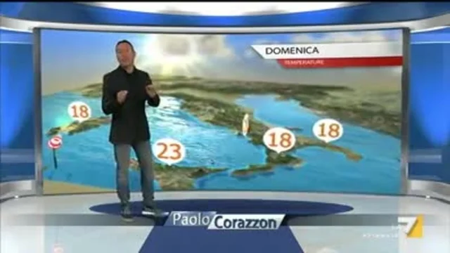 Il meteo della sera del 20 aprile
