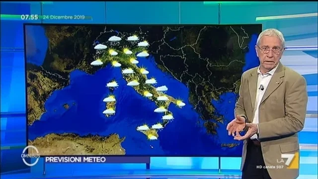 Il meteo del 24 dicembre