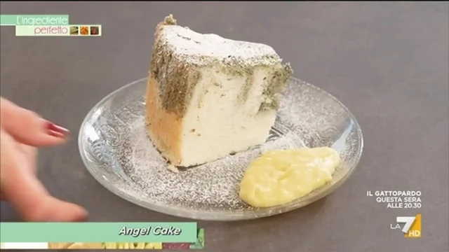 Angel Cake alla Spirulina con crema alle mele