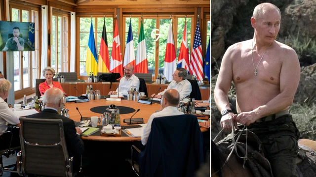 I leader G7 prendono in giro Putin: "Facciamo la foto a torso nudo a cavallo"