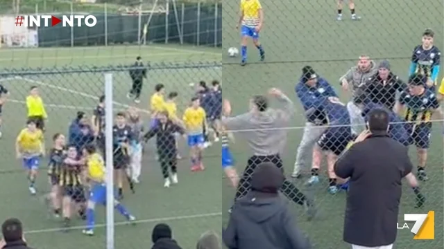 Napoli, violenta rissa durante una partita giovanile di calcio: il video