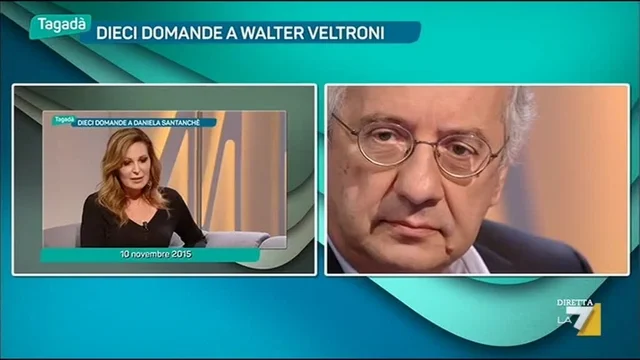 La replica di Veltroni a Daniela Santanche' su Ciak