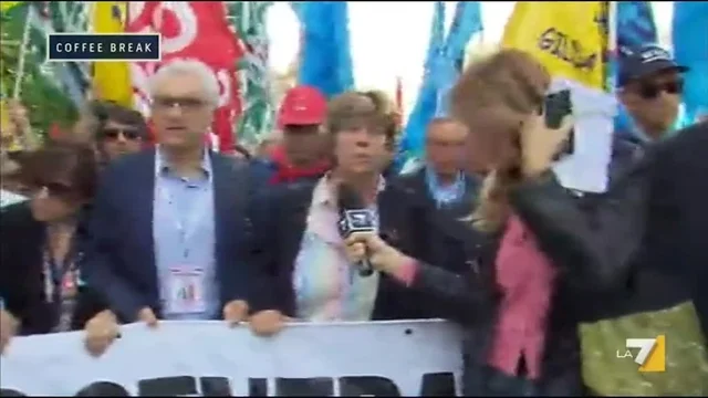 Le parole di Susanna Camusso alla testa del corteo della manifestazione contro la Buona Scuola di Renzi