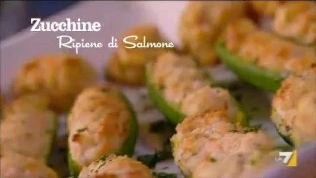 Zucchine ripiene di salmone