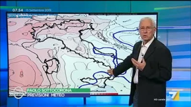 Le previsioni meteo di oggi domenica 15 settembre