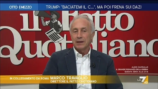 Trump: "Baciatemi il c...", ma poi frena sui dazi - Otto e Mezzo - Puntata del 9/4/2025
