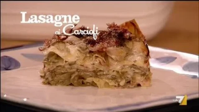 Lasagne Carciofi e Prosciutto Cotto