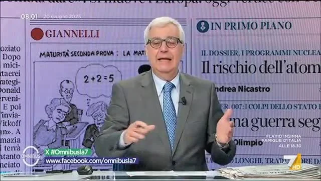 Omnibus Dibattito - Puntata del 20/6/2025