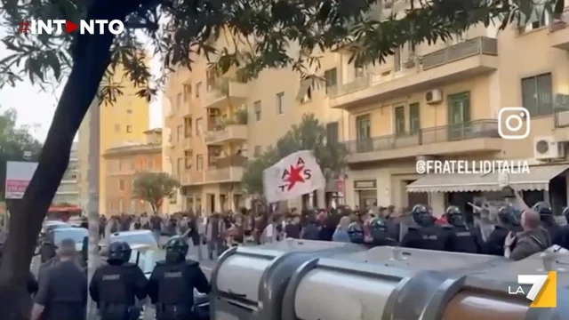 Roma, tensione al Quartiere Africano durante l’inaugurazione della sede FdI