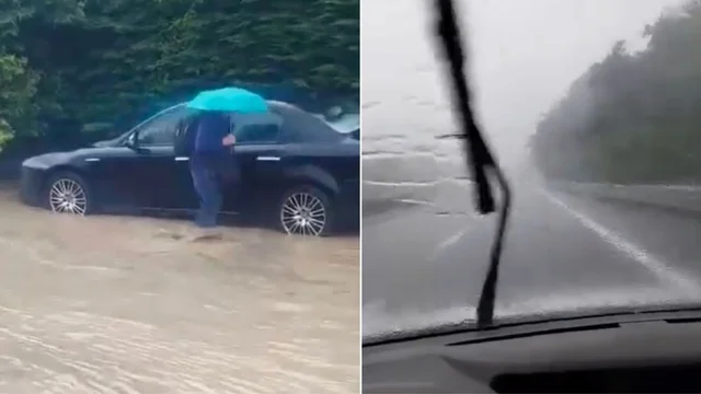 Maltempo Emilia Romagna, gravi allagamenti e nubifragio nella zona dell'Appennino cesenate: i video