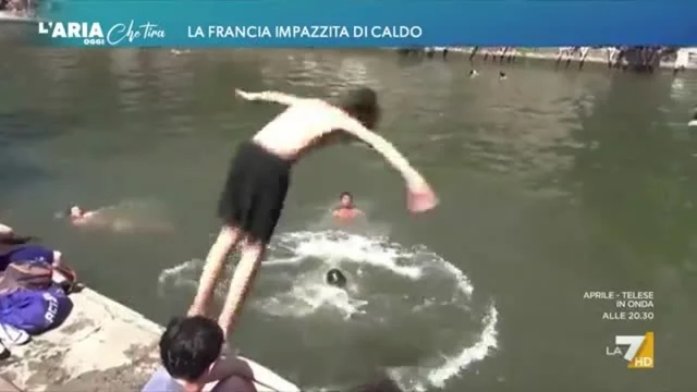 La Francia impazzita di caldo