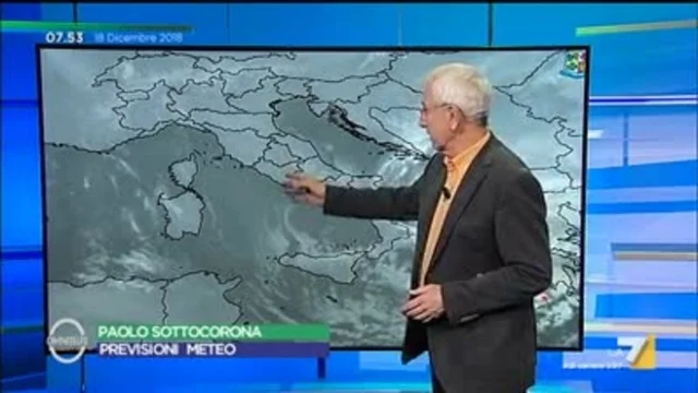 Il meteo del 18 dicembre