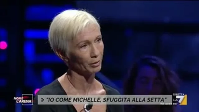Simona Crisci, sfuggita alla setta che ha coinvolto Michelle Hunziker, intervistata da Massimo Giletti