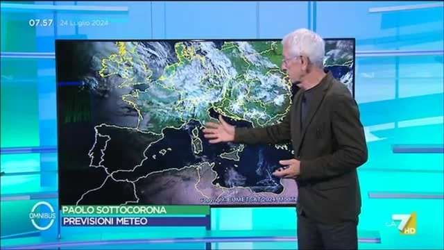 Le previsioni meteo di oggi