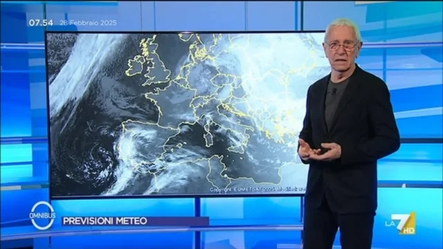 Previsioni Meteo di oggi di Paolo Sottocorona - 28/2/2025