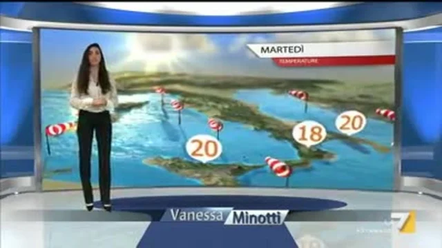Il meteo della sera del 22 aprile