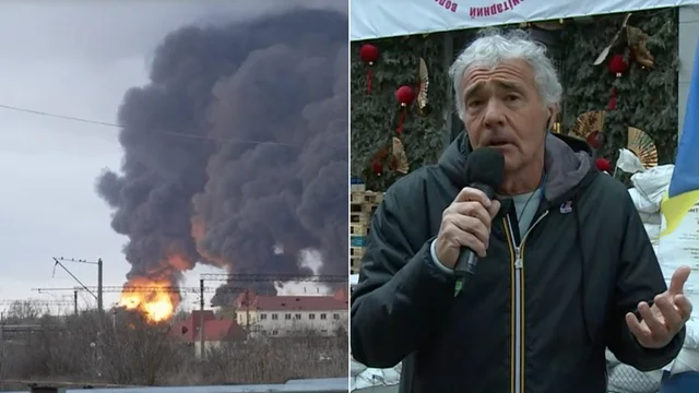 Massimo Giletti collegato da Odessa: "C'è stato un bombardamento 700 metri da noi..."