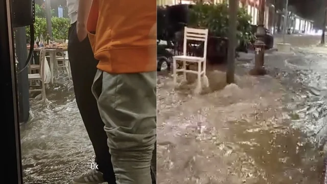 Asti, violento nubifragio inghiotte le strade della città. Il video