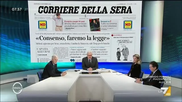 Omnibus Dibattito - Puntata del 27/11/2025