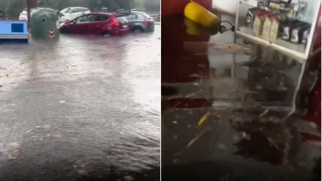 Maltempo, bomba d'acqua su Roma: tempesta Ciaran allaga strade e locali