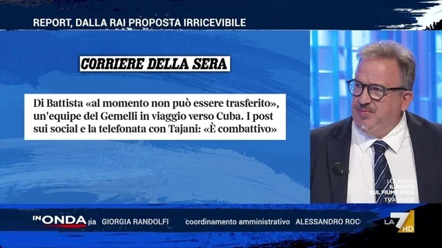 Di Battista ricoverato a Cuba, Telese: "Non è in condizioni di poter viaggiare"