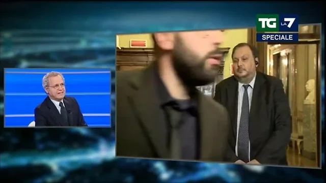 Un intruso nel collegamento della Sardoni. Mentana: E' Celata che è geloso!