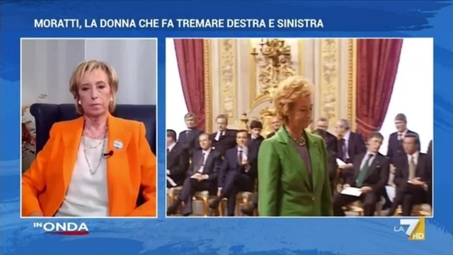 Francesca Carrarini e il suo ritratto di Letizia Moratti