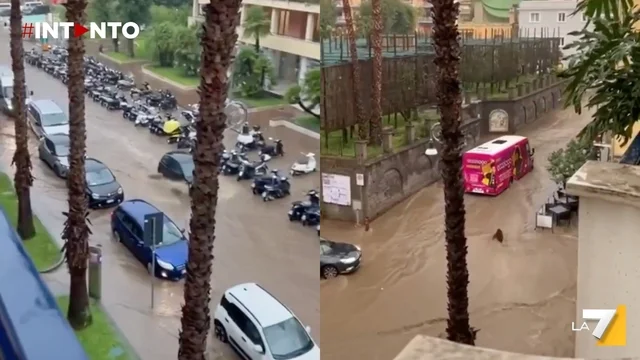 Disagi e allagamenti in Costiera tra Sorrento e Piano di Sorrento: automobilisti bloccati
