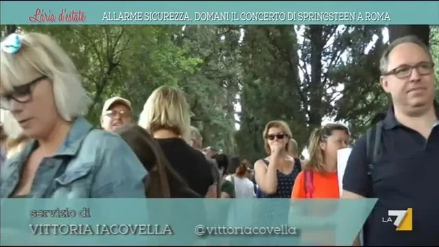 Allarme sicurezza, domani il concerto di Springsteen a Roma