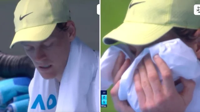 Sinner accusa un tremore durante il match agli Australian Open. Il medico: "Colpa di caldo e sforzo intenso, ma è nella norma"